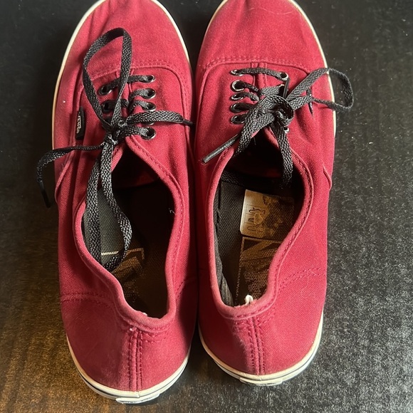 VANS Maroon Lace-up Sneakers | Size 8.5 women’s - Picture 4 of 7